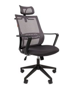 Кресло офисное CHAIRMAN 545 сетка/ткань серый в Салехарде