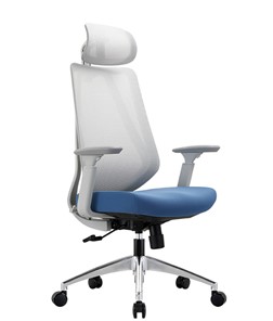 Офисное кресло CHAIRMAN 580 Сетчатый акрил белый / Полиэстер голубой в Тарко-Сале