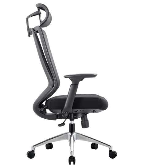 Офисное кресло CHAIRMAN 580 Сетчатый акрил серый / Полиэстер черный в Салехарде - изображение 4