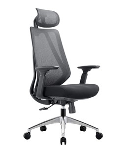 Офисное кресло CHAIRMAN 580 Сетчатый акрил серый / Полиэстер черный в Салехарде