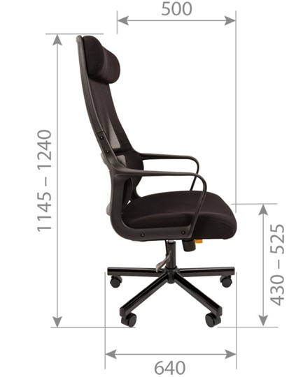 Кресло CHAIRMAN 590, черное в Надыме - изображение 4