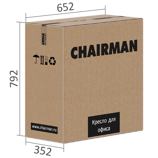 Кресло CHAIRMAN 600 LT экокожа бежевая в Надыме - изображение 6