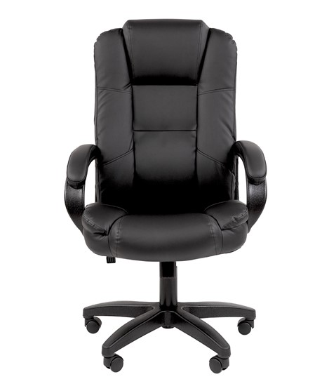 Кресло компьютерное CHAIRMAN 600 LT экокожа черная в Салехарде - изображение 1