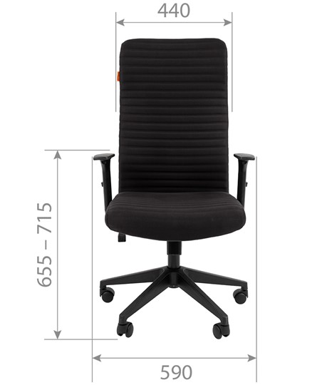 Кресло офисное CHAIRMAN 611 черный в Салехарде - изображение 3