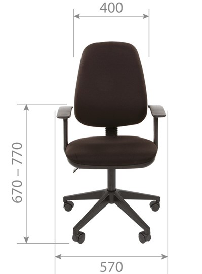 Кресло CHAIRMAN 661 Ткань стандарт 15-13 серая в Новом Уренгое - изображение 3