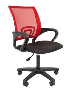 Офисное кресло CHAIRMAN 696 black LT, красное в Надыме