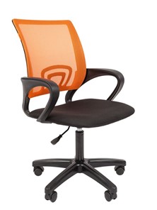 Кресло CHAIRMAN 696 black LT, оранжевый в Салехарде