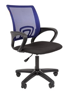 Офисное кресло CHAIRMAN 696 black LT, синий в Салехарде