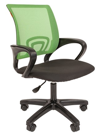 Офисное кресло CHAIRMAN 696 black LT, зеленое в Салехарде - изображение