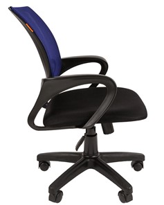 Кресло компьютерное CHAIRMAN 696 black Сетчатый акрил DW61 синий в Новом Уренгое - предосмотр 2