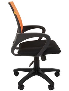 Кресло компьютерное CHAIRMAN 696 black Сетчатый акрил DW66 оранжевый в Ноябрьске - предосмотр 5