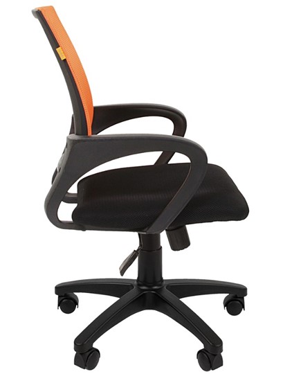 Кресло компьютерное CHAIRMAN 696 black Сетчатый акрил DW66 оранжевый в Ноябрьске - изображение 5