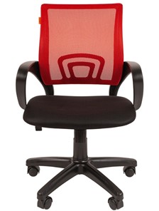 Кресло компьютерное CHAIRMAN 696 black Сетчатый акрил DW69 красный в Салехарде - предосмотр 4