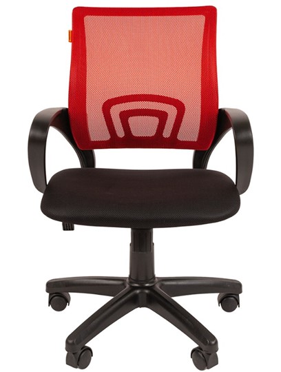 Кресло компьютерное CHAIRMAN 696 black Сетчатый акрил DW69 красный в Губкинском - изображение 4