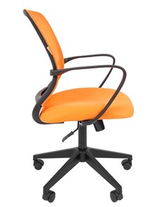 Кресло офисное CHAIRMAN 698 black TW, ткань, цвет оранжевый в Салехарде - предосмотр 2