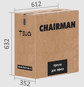 Кресло офисное CHAIRMAN 698 black TW, ткань, цвет оранжевый в Салехарде - предосмотр 5