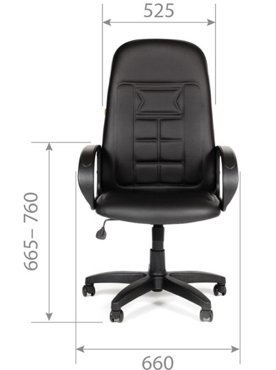 Кресло CHAIRMAN 727 Terra, цвет черный в Салехарде - изображение 4