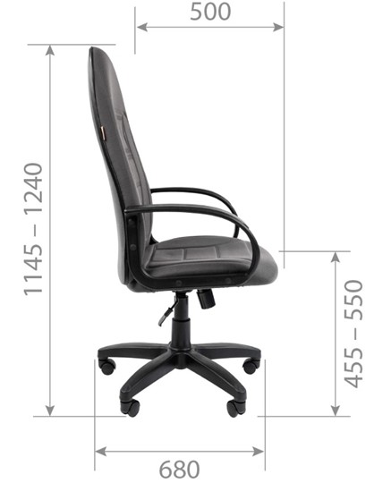 Кресло CHAIRMAN 727 ткань ст., цвет серый в Салехарде - изображение 4