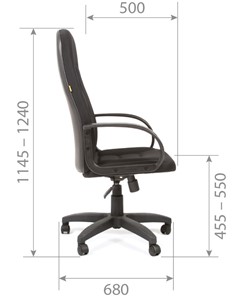 Компьютерное кресло CHAIRMAN 727 TW 11, цвет черный в Новом Уренгое - предосмотр 5