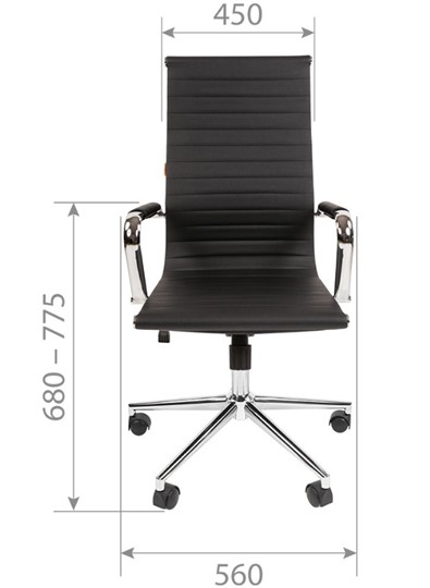 Кресло офисное CHAIRMAN 755, черное в Салехарде - изображение 1
