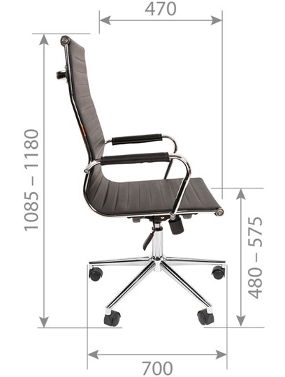 Компьютерное кресло CHAIRMAN 755, коричневое в Салехарде - изображение 2