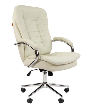 Кресло офисное CHAIRMAN 795 экокожа, цвет белый в Салехарде - изображение