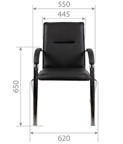 Компьютерное кресло CHAIRMAN 851 экокожа черная (2 шт. в комплекте) в Салехарде - предосмотр 3
