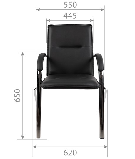 Компьютерное кресло CHAIRMAN 851 экокожа черная (2 шт. в комплекте) в Салехарде - изображение 3