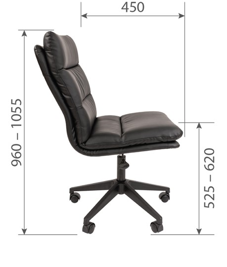 Офисное кресло CHAIRMAN 919 черное в Лабытнанги - изображение 7