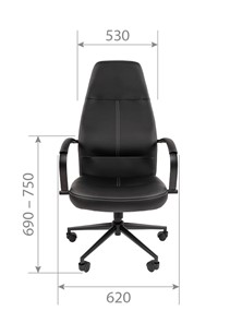 Офисное кресло CHAIRMAN 940 Экокожа черная в Салехарде - предосмотр 3