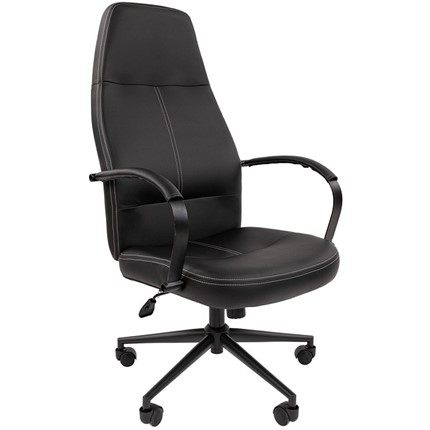 Офисное кресло CHAIRMAN 940 Экокожа черная в Салехарде - изображение