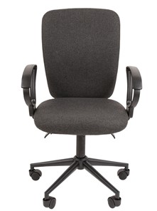 Кресло компьютерное CHAIRMAN 9801 BLACK, серое в Салехарде - предосмотр 4