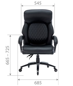 Офисное кресло CHAIRMAN CH412 эко кожа черная в Салехарде - предосмотр 3