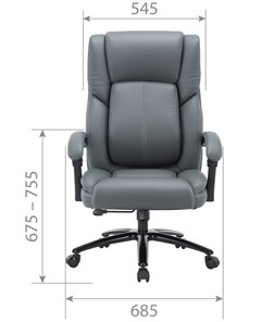 Офисное кресло CHAIRMAN CH415 эко кожа черная в Ноябрьске - предосмотр 3