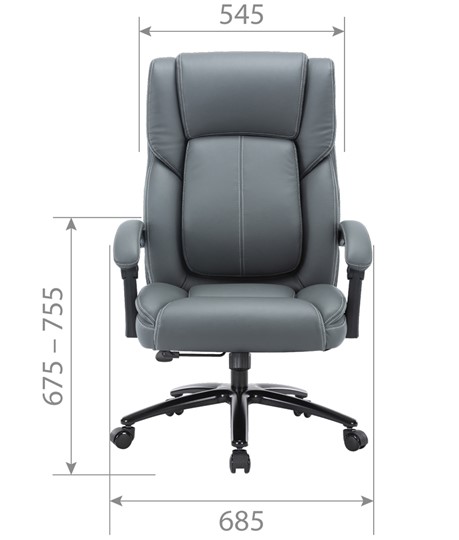 Офисное кресло CHAIRMAN CH415 эко кожа черная в Надыме - изображение 3