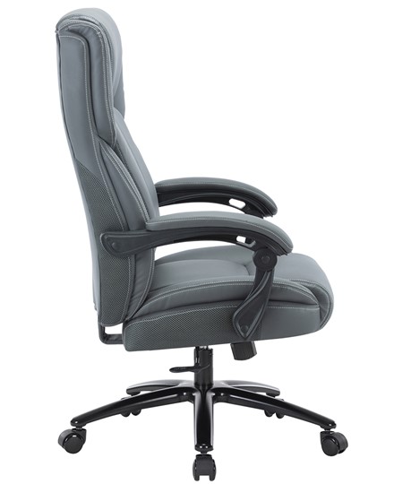 Кресло CHAIRMAN CH415 эко кожа серая в Надыме - изображение 2