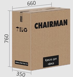 Кресло CHAIRMAN CH415 эко кожа серая в Муравленко - предосмотр 5