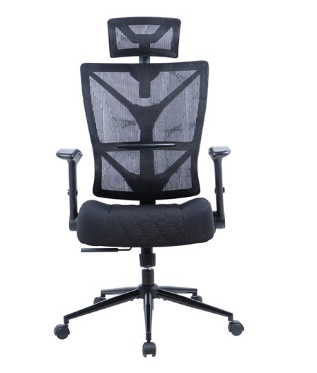 Кресло офисное CHAIRMAN CH566 сетчатый акрил черный / полиэстер черный в Лабытнанги - изображение 1