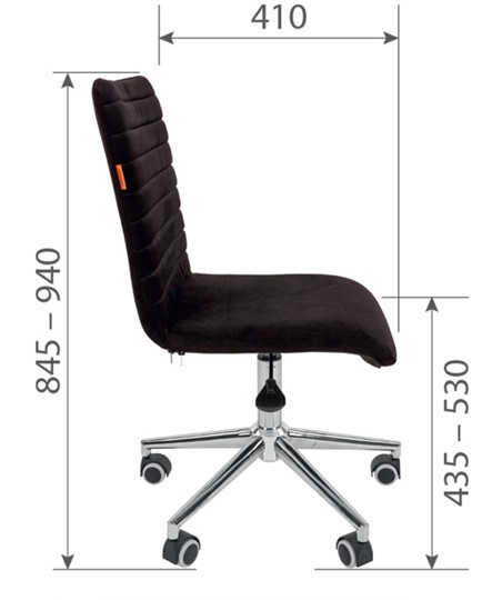 Офисное кресло CHAIRMAN 020, черное экокожа в Салехарде - изображение 2
