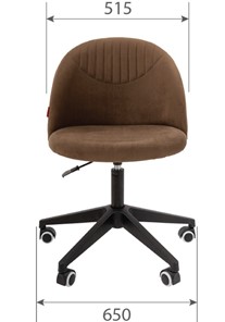 Офисное кресло CHAIRMAN HOME 119, коричневое в Салехарде - предосмотр 3