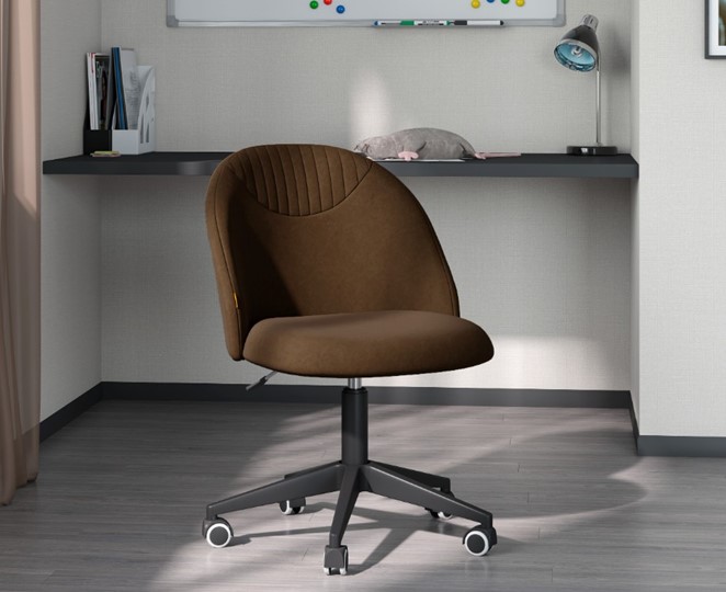 Офисное кресло CHAIRMAN HOME 119, коричневое в Салехарде - изображение 5