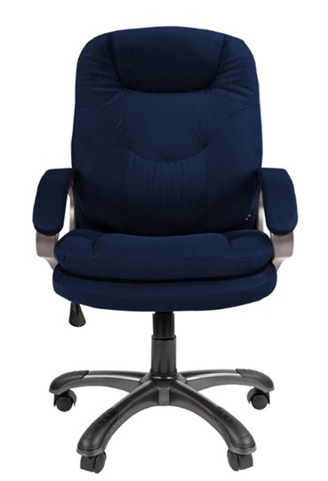 Офисное кресло CHAIRMAN HOME 668, велюр синее в Новом Уренгое - изображение 3
