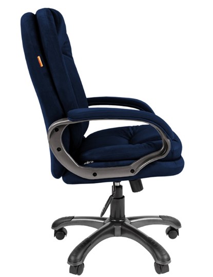 Офисное кресло CHAIRMAN HOME 668, велюр синее в Салехарде - изображение 4