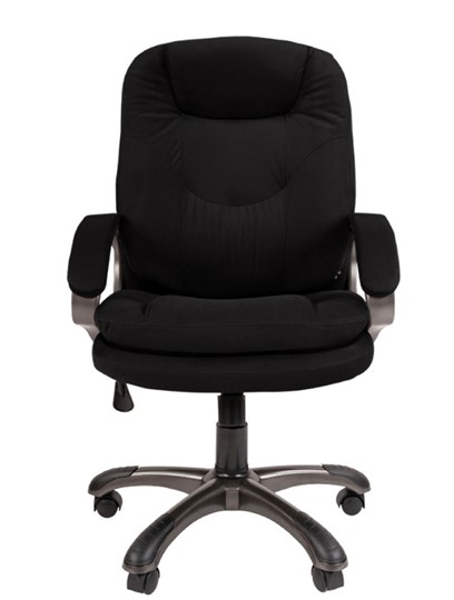 Офисное кресло CHAIRMAN HOME 668, велюр черное в Салехарде - изображение 3