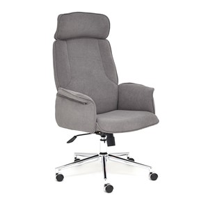Кресло компьютерное CHARM флок, серый, 29 арт.13910 в Салехарде