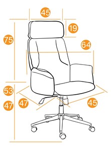 Кресло компьютерное CHARM флок, олива, 23 арт.13913 в Салехарде - предосмотр 10