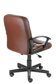 Кресло офисное Чат кожзам коричневый в Салехарде - предосмотр 2