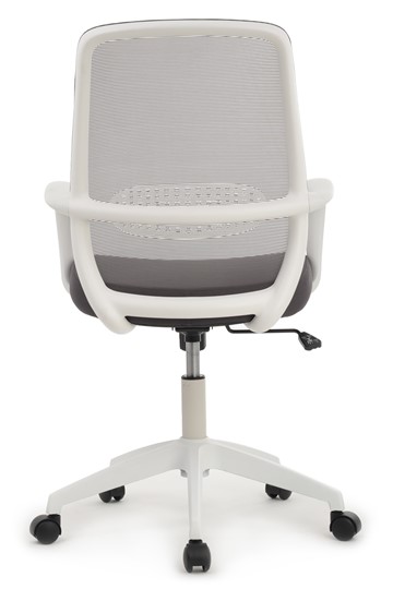 Кресло офисное Design W-207, Белый пластик/серая сетка в Лабытнанги - изображение 3