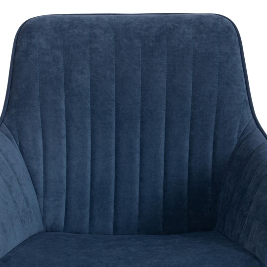 Кресло компьютерное DUBLIN велюр Clermon, св-синий, 145 арт.19349 в Салехарде - изображение 6