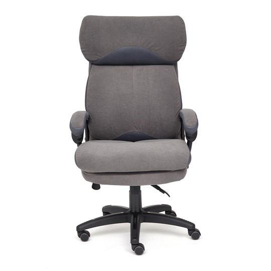 Кресло офисное DUKE флок/ткань, серый/серый, 29/TW-12 арт.14039 в Новом Уренгое - изображение 1